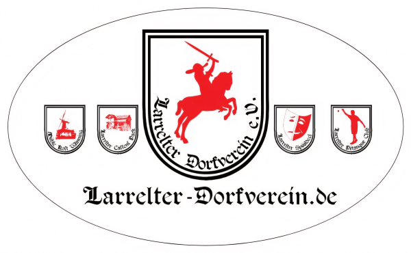 PKW-Aufkleber "Larrelter Dorfverein"