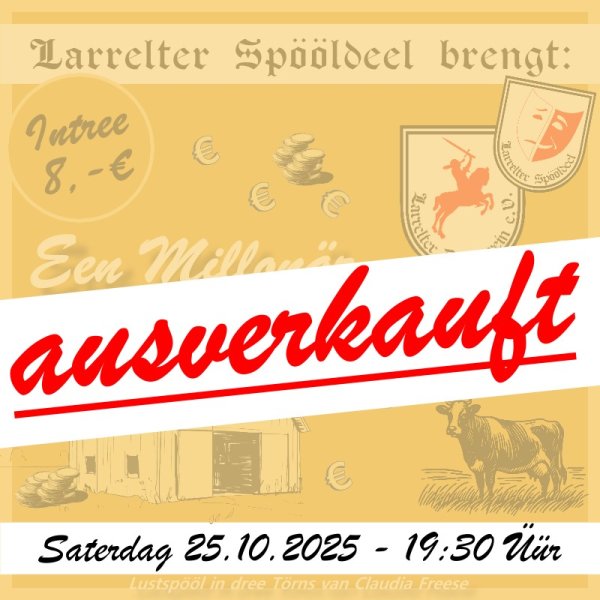 Ticket Larrelter Spööldeel - Saterdag 25.10.2025